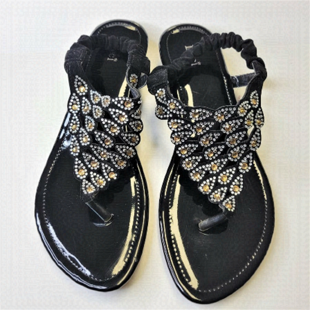 Size 9 Womens Sandals Summer Slippers Beach Wedding Flats Ladies Shoes - NEW